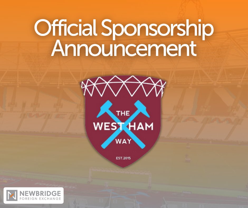 NewbridgeFX's tweet image. NewbridgeFX is now the official sponsor of @WestHamWayCom podcast.
As a London-based business just minutes from the stadium and with many of the company’s employees being lifelong Hammers this partnership means a lot to us.
We’re big fans of the podcast, and we’re excited to…