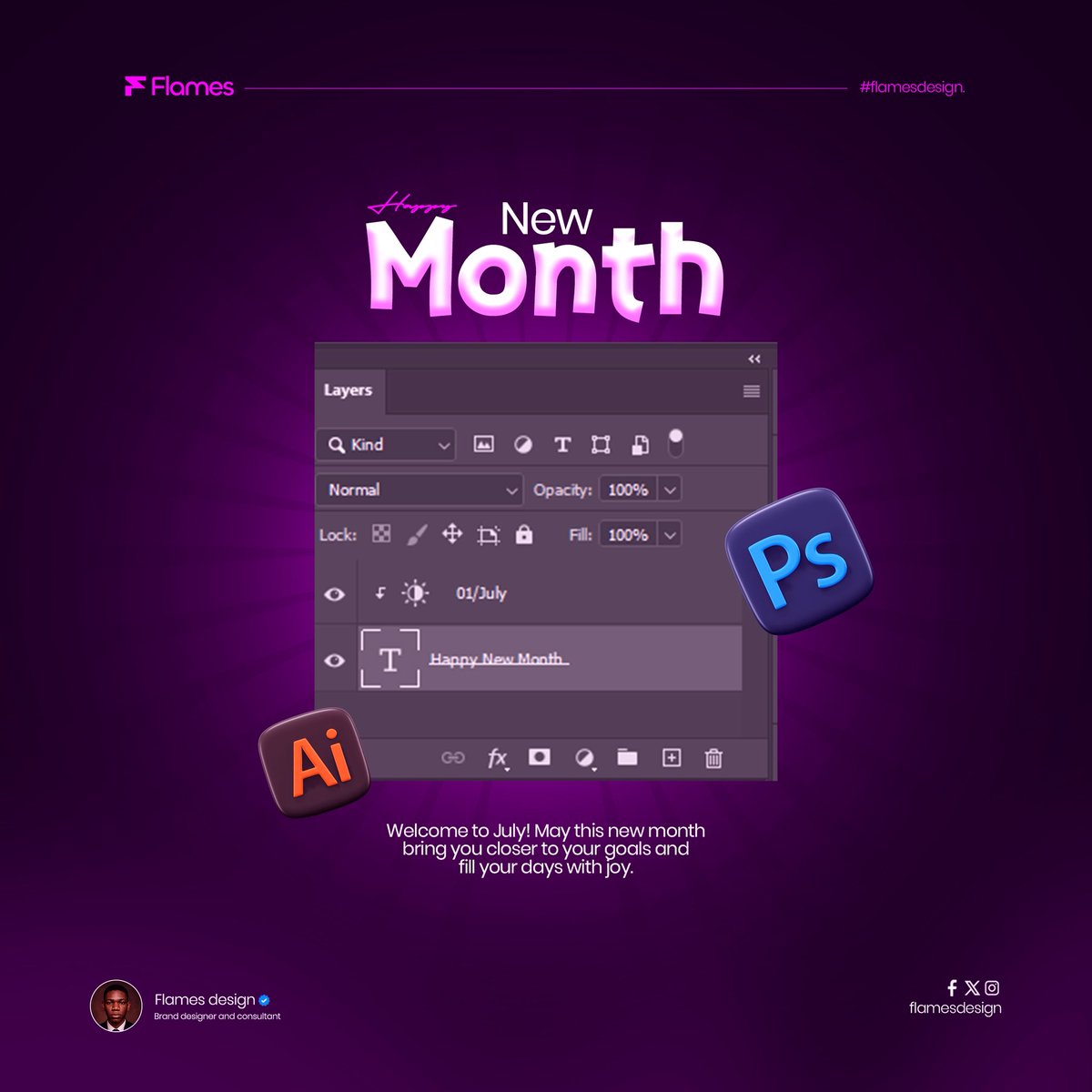 flamesdesign01's tweet image. Happy new month 💜