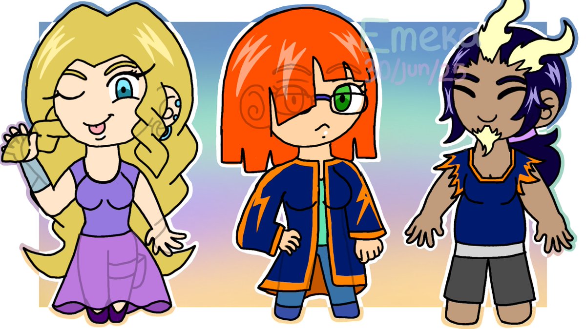 EmekaAlhue's tweet photo. Hice otros tres: Josephine Weller, Brigitte Colombre y Rano Kau

#ocs #digitalart #EmekaOCS #originalcharacters https://t.co/IA4pxYAi5Q