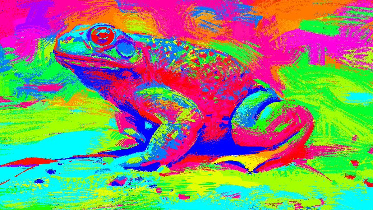 Painted this guy with my monitor set to greyscale colors using only 100% saturated primary and secondary colors. Interesting experiment #drawing #digitalart