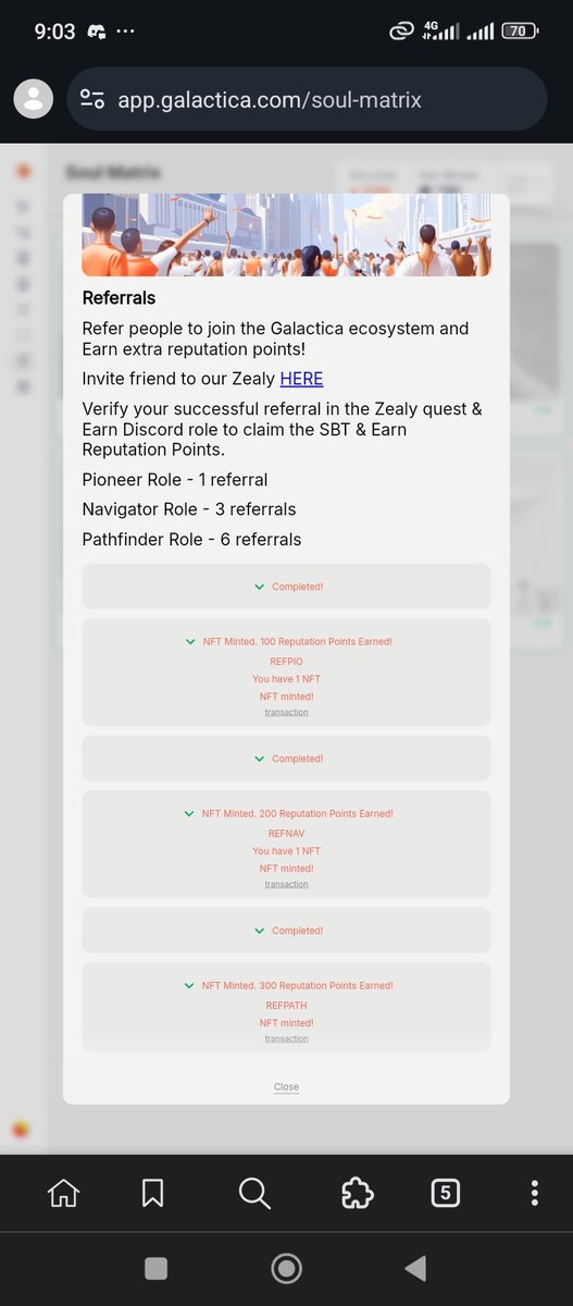 kingsoft35's tweet image. Just claimed my New @GalacticaNet Pathfinder SBT  on the CypherBook! 🚀 

#GNET #Galactica