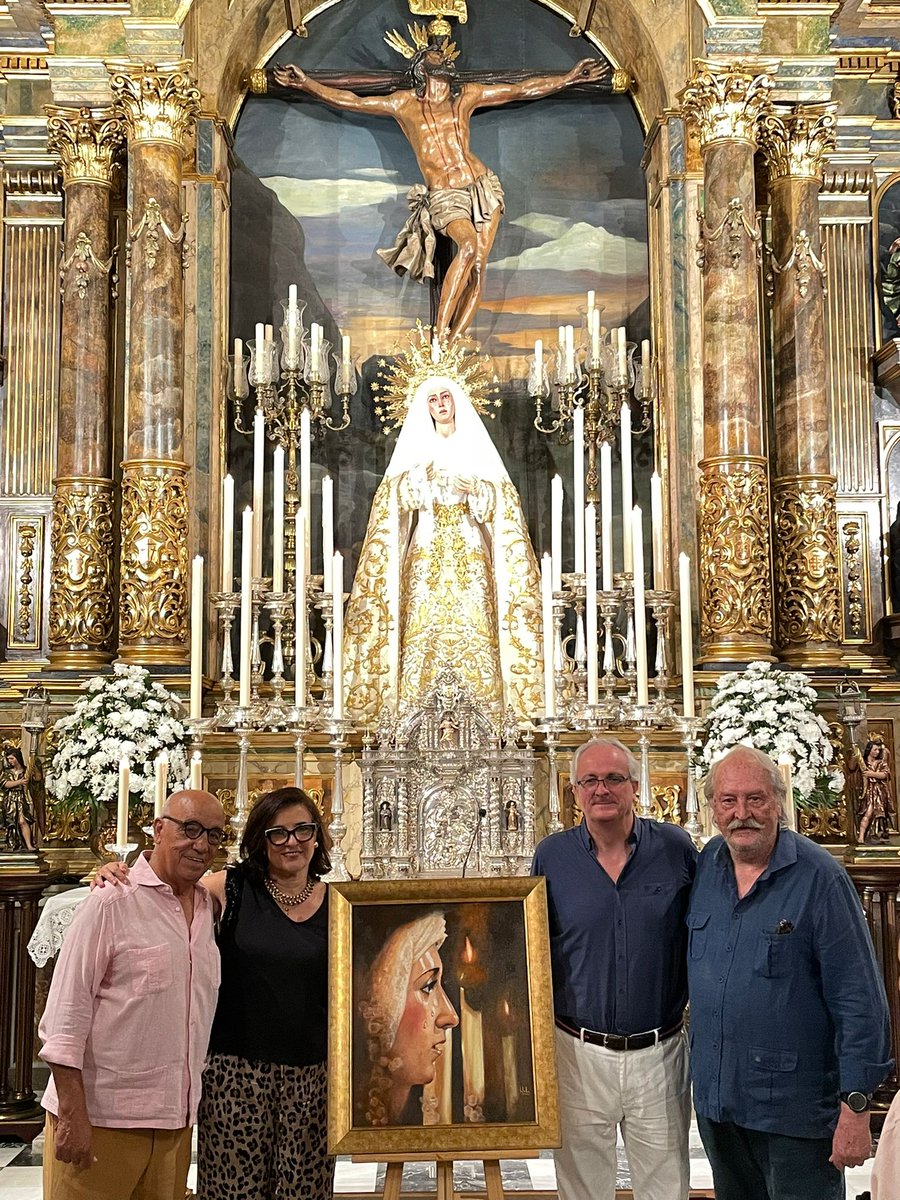 🟣 DONACIÓN
Nuestra hermana, Dña Lola López Narbona hizo entrega este lunes de una obra creada por ella misma para la Hermandad del Museo. En dicho cuadro se puede admirar a nuestra Titular, la Virgen de la Aguas. #SomosMuseo #450AñosMuseo