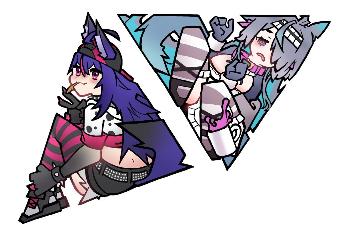 MSzwung's tweet photo. Soo... I liked this triangle format well enough to do more with --->COMPLETELY RANDOM<--- streamers.
#PicOfPiper #nyansterpiece https://t.co/NVzLPVclNA