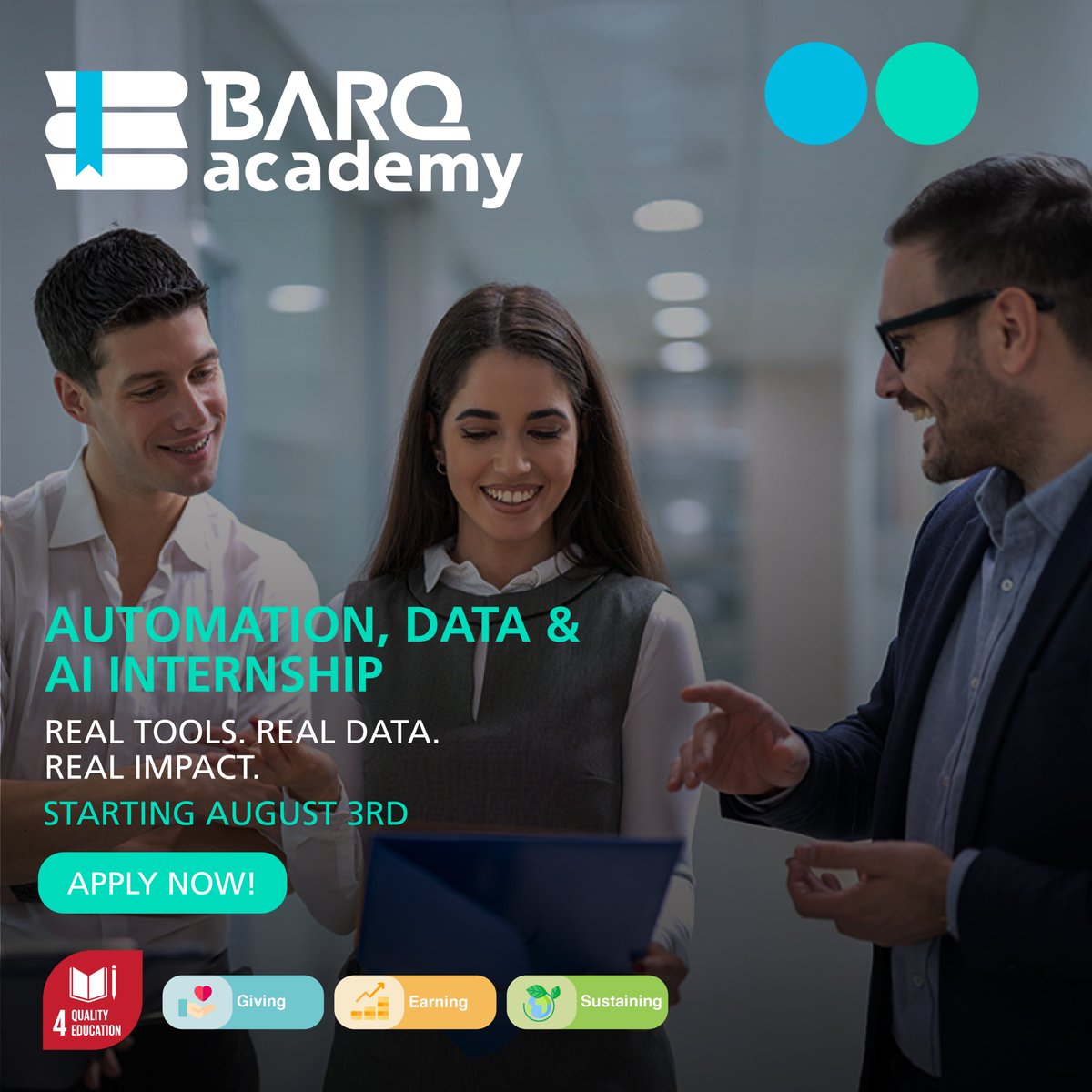 #BARQAcademy’s paid one-month hybrid Data Internship in Egypt combines Data Engineering and Data Science for senior CS, CE, and Communications students. Starts August 3rd.

Apply Now: barq.academy@barqsystems.com (Subject: Automation, Data &amp; AI Internship-2025)