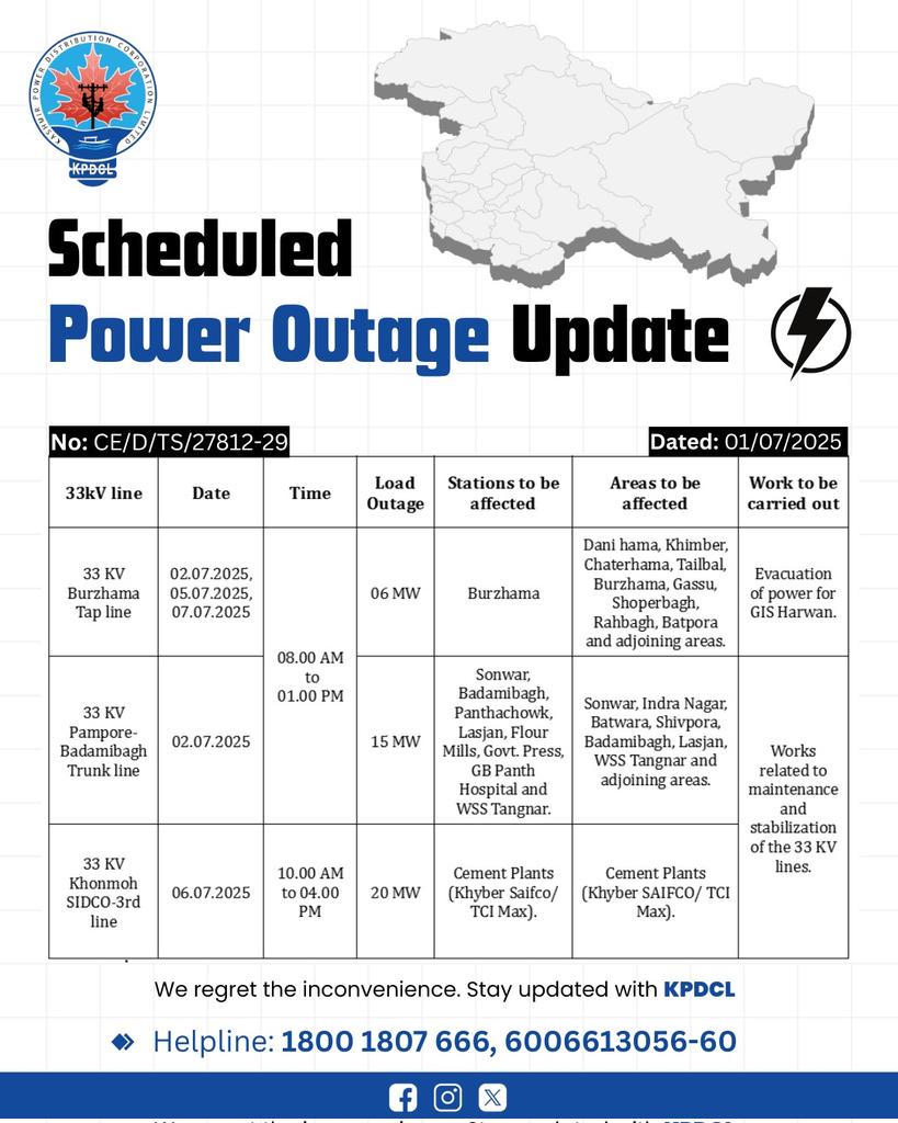 Kashmir Power Distribution Corporation Limited tweet media