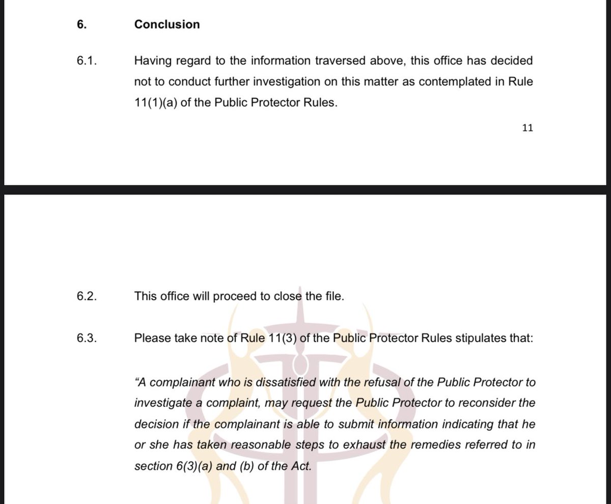 There you have it. 

The Public Protector refuses to investigate systemic failures that enable multinational companies to engage in illicit financial flows that drain the economy over R100 billion per year.