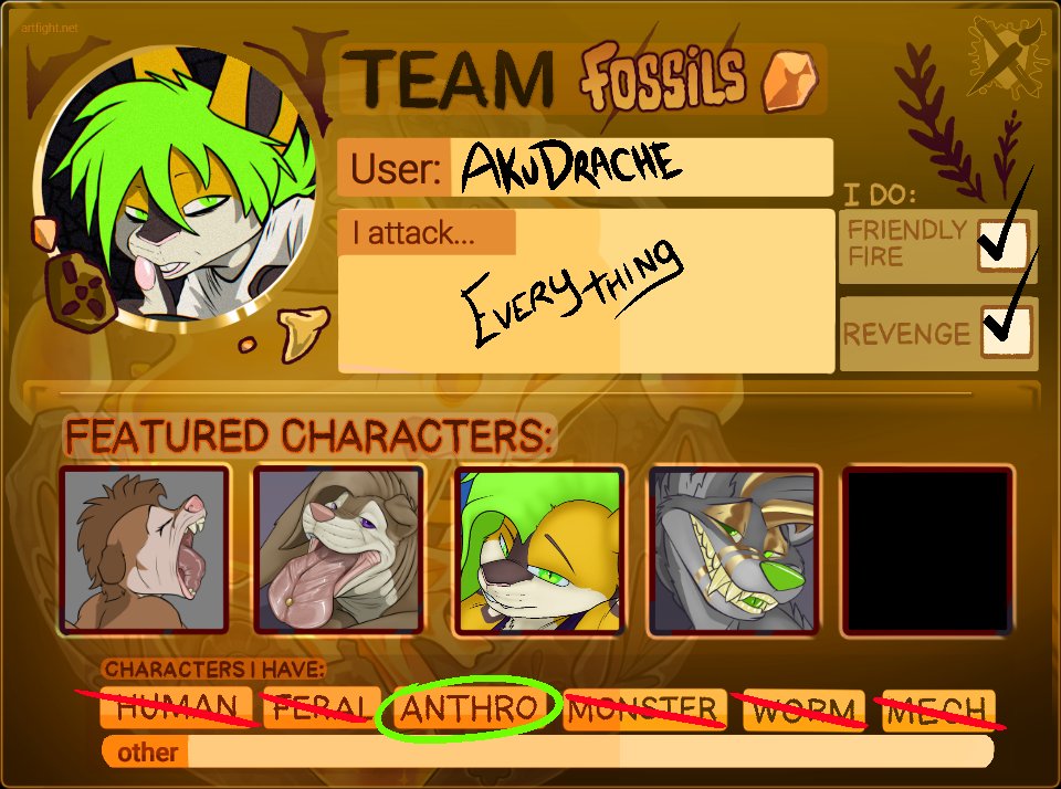 Lets Try some #Artfight See how that goes. =3 hehe. i will attack everything XD lol Good fun  artfight.net/~Akudrache