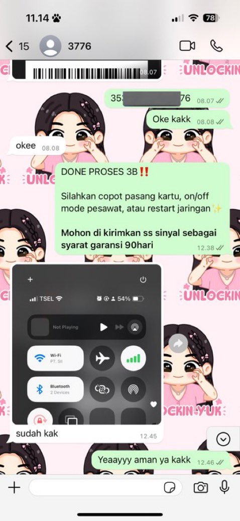 JASA UNLOCK UNBLOCK IMEI ALL OPERATOR &amp; ALL TYPE PHONE UNBLOK IMEI
- Bulanan
- Beacukai

☎️wa.me/6289527931899