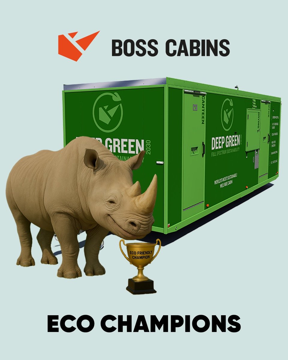 Boss Cabins (@bosscabins) on Twitter photo 🏆 Boss Cabins. Eco-friendly Champions.
💚 We pride ourselves on delivering the best in class in sustainable welfare.
To find out more about our solar welfare solutions, call 01778 300475 or email sales@bosscabins.co.uk
#EcoFriendly #sitewelfare #solarpower #netzero 🏆 Boss Cabins. Eco-friendly Champions.
💚 We pride ourselves on delivering the best in class in sustainable welfare.
To find out more about our solar welfare solutions, call 01778 300475 or email sales@bosscabins.co.uk
#EcoFriendly #sitewelfare #solarpower #netzero