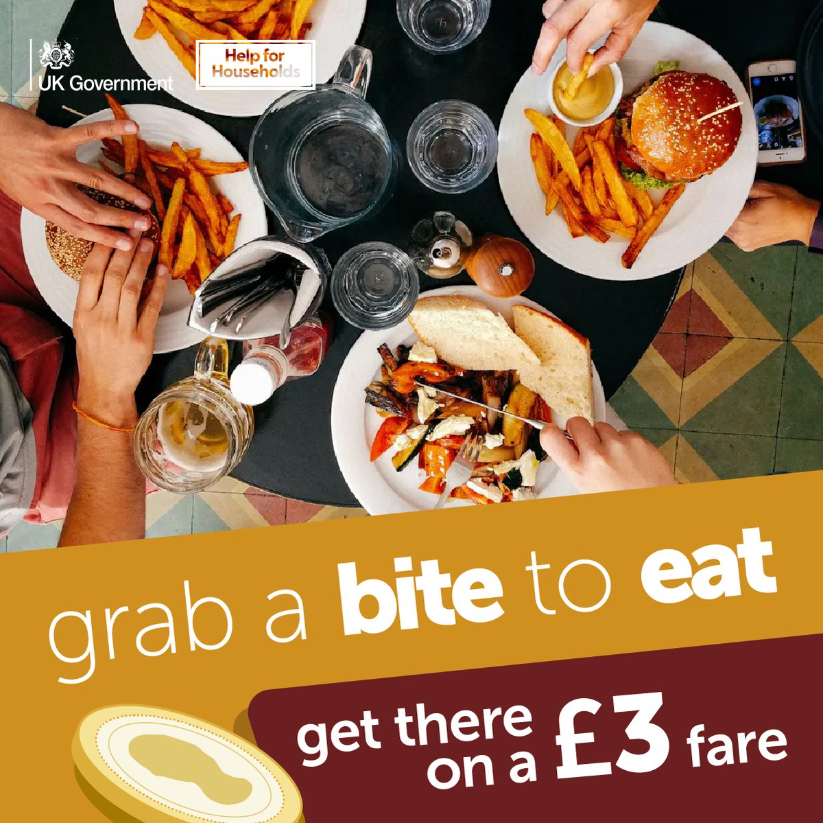 Feeling peckish?

Head into town with family or friends this weekend and enjoy a bite to eat.

Save on parking and travel for just £3 a single fare.

Plan your trip today..
orlo.uk/YxVKj

*Fare excludes red arrow and night buses.
