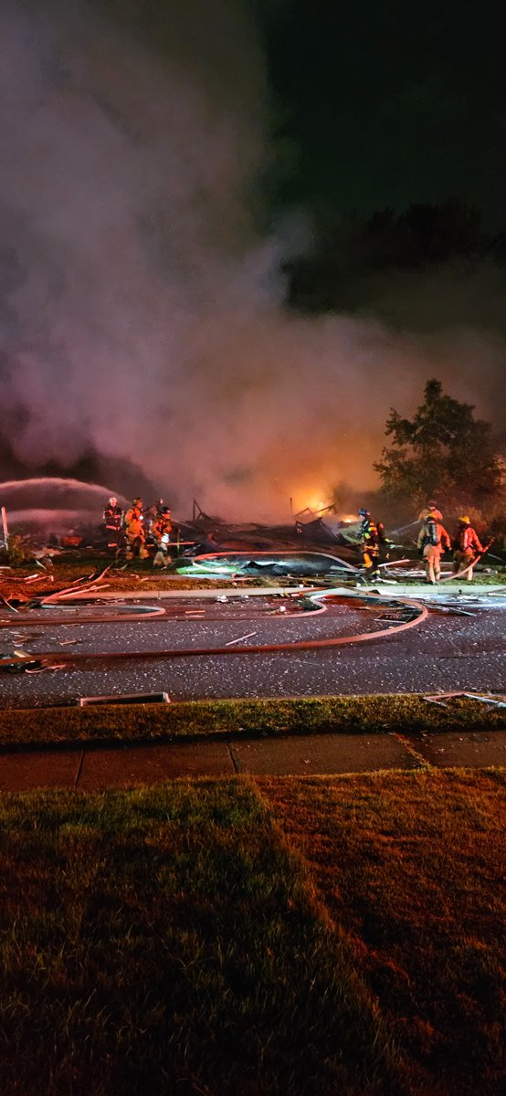 #FinalUpdate #HouseExplosion 8100 Block Callo Lane #Rosedale | Fire under control at 0259 | No injuries reported | No determination if house was occupied |BGE on scene | Fire under investigation | DT 0202 DB