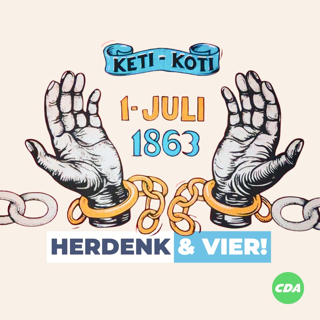 Vandaag vieren we #KetiKoti. We herdenken het slavernijverleden en de slachtoffers. We vieren de vrijheid en gelijkheid in ons Koninkrijk. Samen werken we aan een toekomst van respect en verbondenheid.