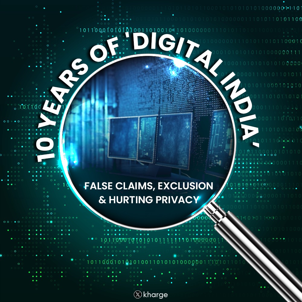 The fine print of Modi Govt's lofty claims of 'Digital India' is marred by —

1⃣Unfulfilled Promises &amp; False Claims 

🛜As of 26th June 2025, under the BharatNet project, a total of 6.55 lakh villages were supposed to be targeted for broadband connectivity. 

Out of these, 4.53