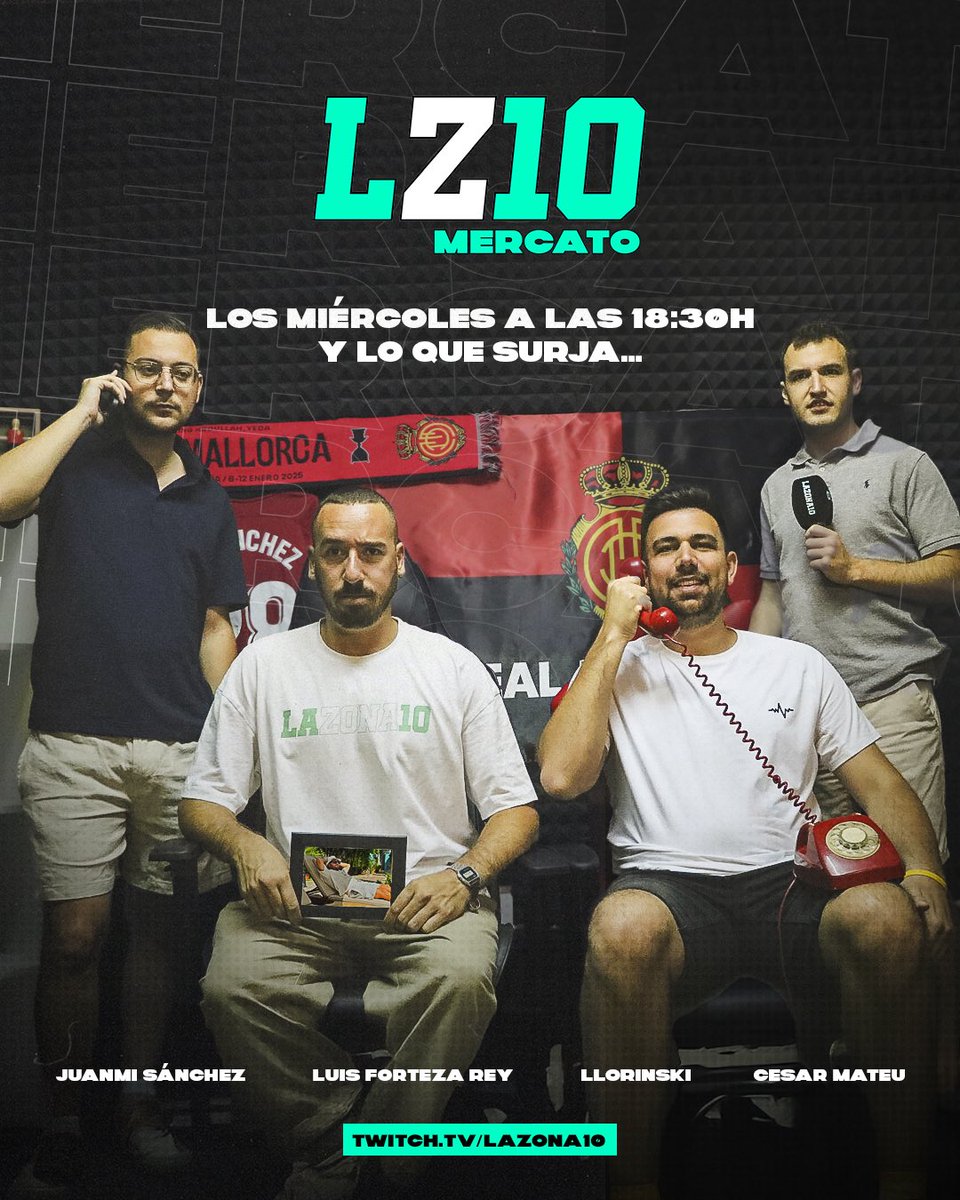lazonadiez's tweet image. 𝐄𝐥 𝐚𝐧𝐮𝐧𝐜𝐢𝐨 𝐪𝐮𝐞 𝐞𝐬𝐩𝐞𝐫𝐚𝐛𝐚𝐬. 𝗙 5️⃣

Este miércoles, estreno de #𝐋𝐙𝟏𝟎𝐌𝐞𝐫𝐜𝐚𝐭𝐨 2.0. 18:30h, en tu canal de Twitch de confianza.

Información, opinión y risas, sobre todo risas. 

🔔 twitch.tv/lazona10