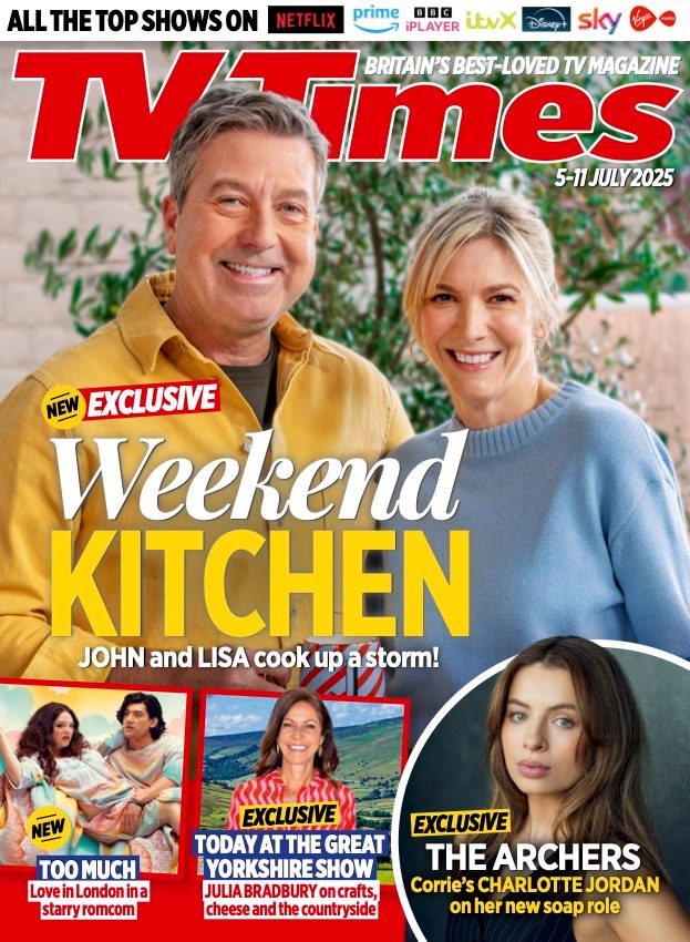 tvtimesmagazine's tweet photo. In our delicious new issue, John Torode & Lisa Faulkner serve up a #WeekendKitchen exclusive! Plus: #LiveAidAt40, Corrie's Charlotte Jordan on joining #TheArchers and more!
Out now in print and digitally from App Store, Zinio & Kindle. Subscribe and save: https://t.co/hioFh2BEhY https://t.co/9X67YqZGps
