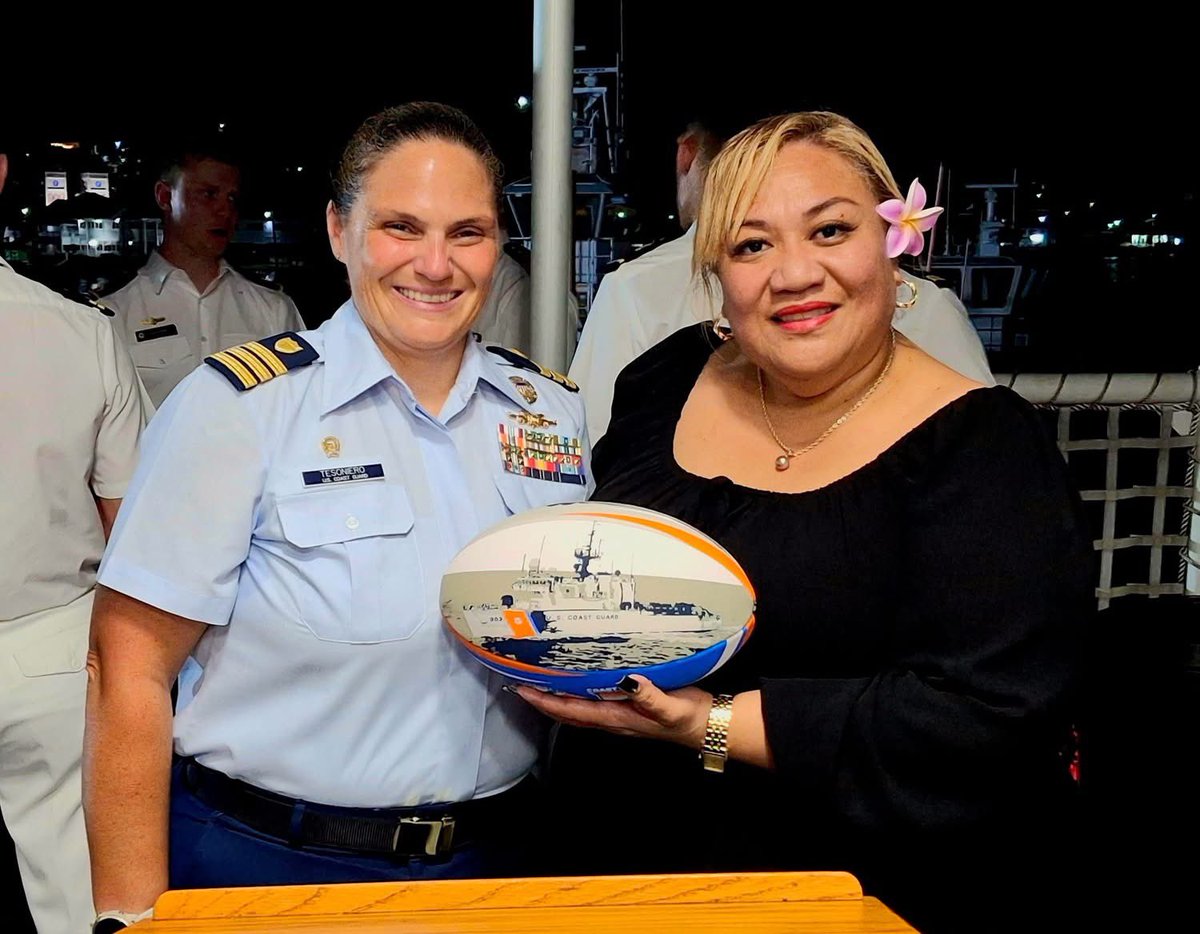 USCGC Harriet Lane hosted our district staff &amp; local partners, strengthening ties with American Samoa. “More is better” for USCG here, as I’ve said. Their presence ensures safety, lawful fishing &amp; U.S. commitment in the Pacific. 🇺🇸⚓️ #USCG #HarrietLane