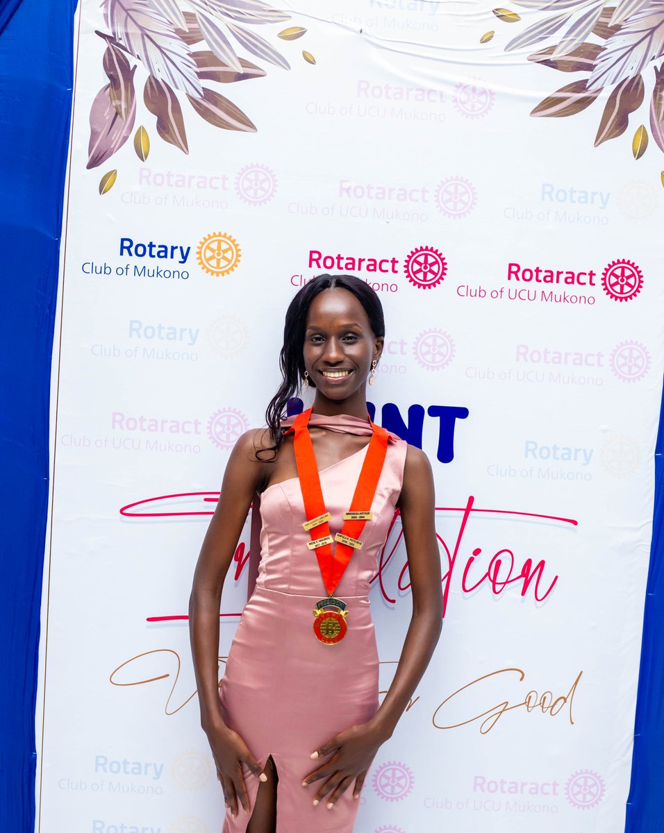 curthyatim's tweet photo. Today marks the start of something beautiful. ✨
Honoured to be installed as the 24th President of the Rotaract Club of UCU Mukono. 
With gratitude and grace, I embrace this mantle, and I'm ready to lead with love, learn with humility, and serve with passion.
#UniteforGood https://t.co/uvz3t4aPrK