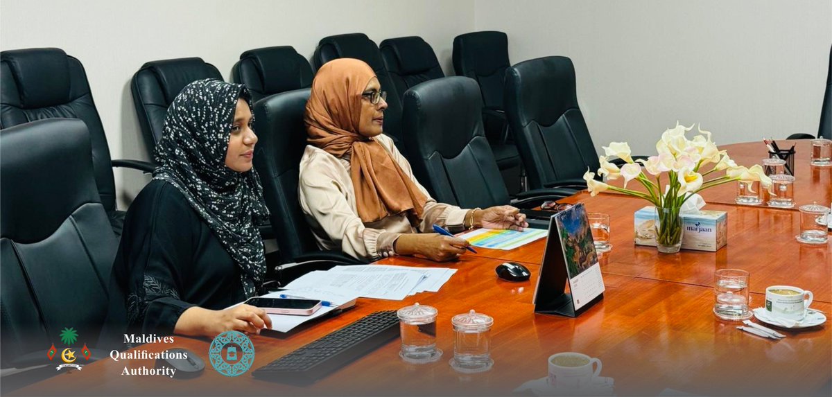 <a href="/MNUedu/">The Maldives National University</a>  senior officials met <a href="/mqamaldives/">Maldives Qualifications Authority</a> CEO and Accreditation Director to discuss regarding their PHD and other programs.
