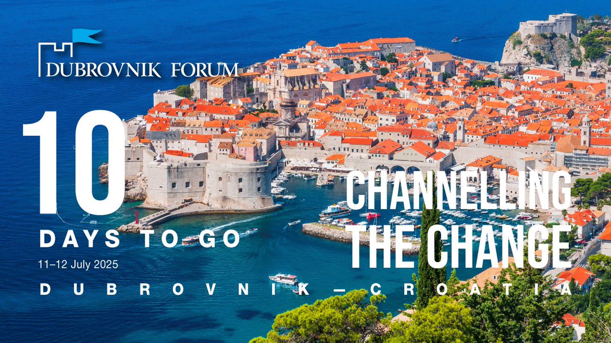 🇭🇷 Just 10 days to go until the Dubrovnik Forum 2025 once again welcomes global leaders, diplomats, and experts from around the world.

Held under the theme “Channelling the Change”, this year’s Forum will serve as a platform for high-level dialogue on pressing geopolitical