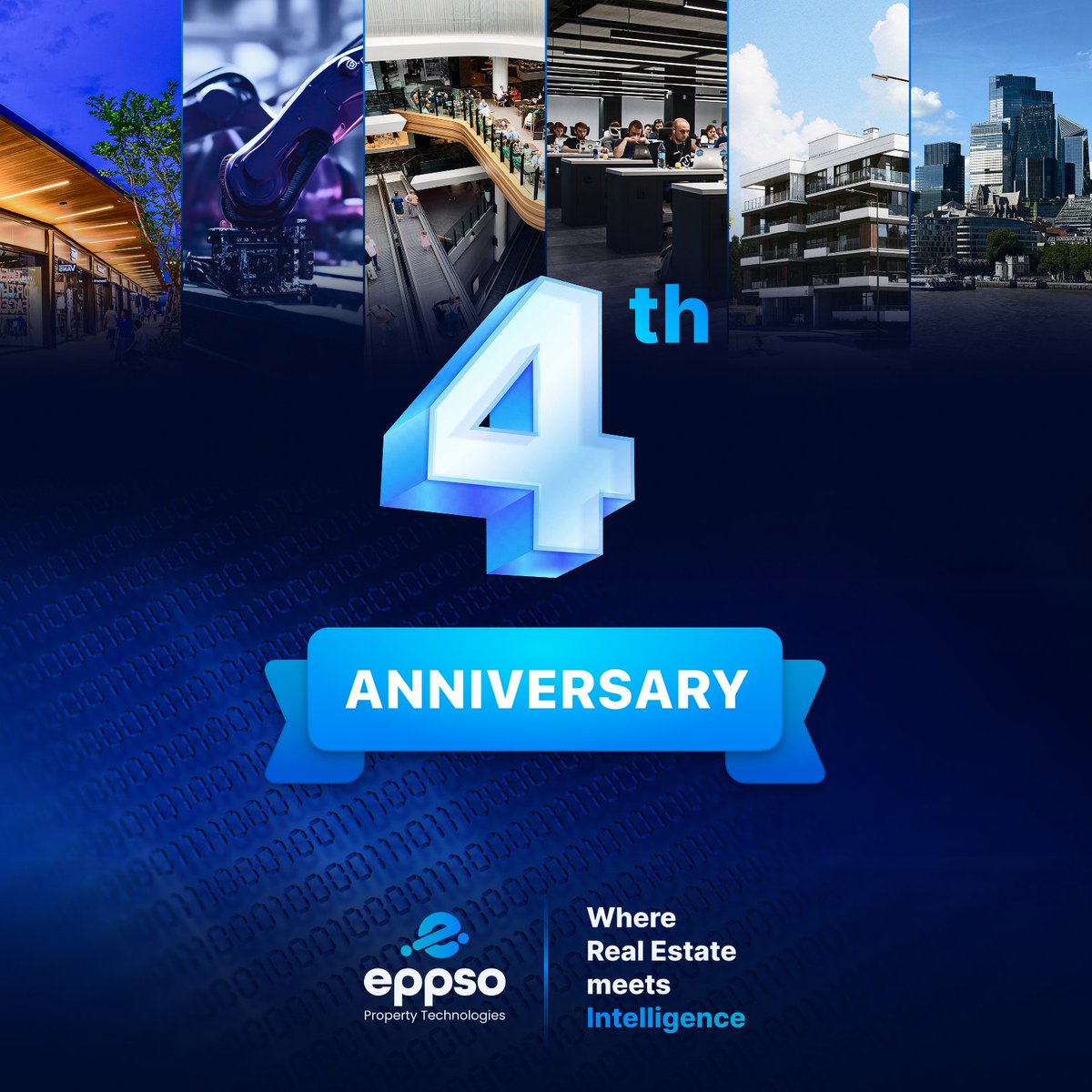 EPPSOai's tweet photo. 🎉 4th Anniversary of EPPSO 🎉
A journey guided by the vision of leading digital transformation in the real estate sector reaches its 4th year.
Here’s to many more years, EPPSO!
The future is brighter together. 🚀
#EPPSO #PropTech #CREtech #MallManagement #Retail https://t.co/dIbtrU7ZiM
