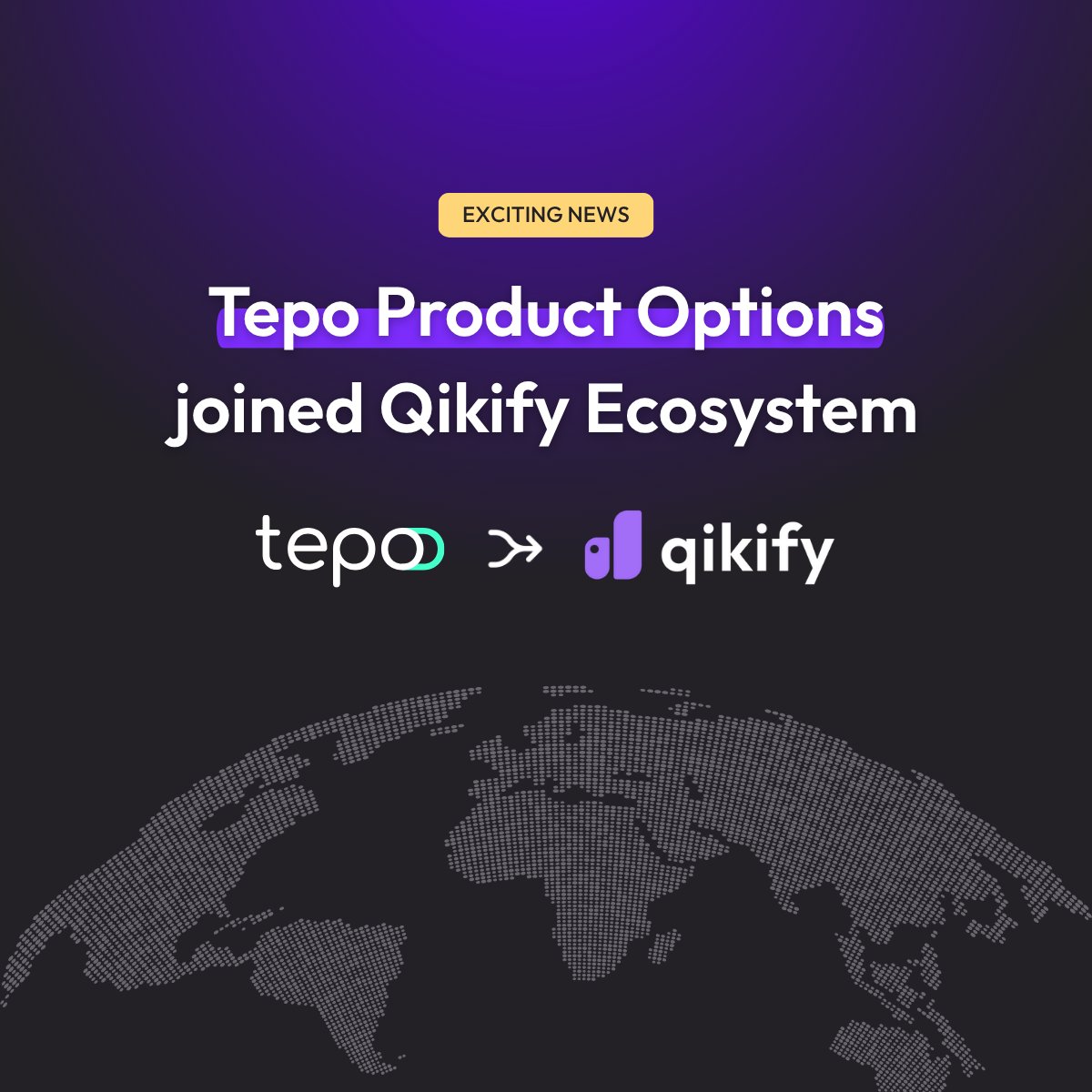 BIG NEWS: Tepo is now part of the Qikify family!🎉

We’re excited to welcome Tepo App into our suite of Shopify tools. 

💡Why the merge?
To give you faster updates, seamless integrations, and stronger support – all under one roof.

Say hi to new member : apps.shopify.com/tepo-product-o…