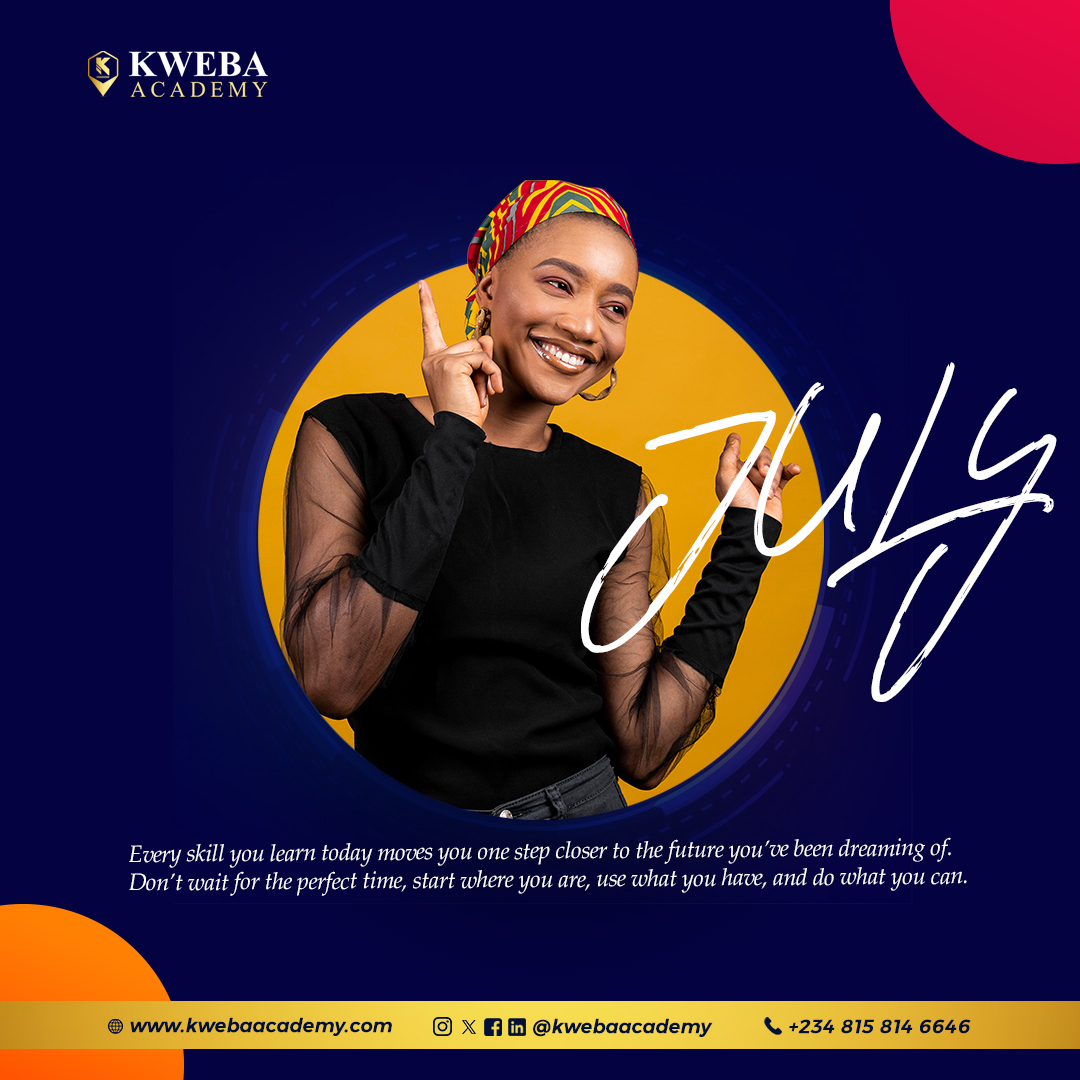 Kwebaacademy's tweet photo. A fresh month, a fresh start. 💥

At Kweba Academy, we believe growth is a journey, and every step counts. This month, choose to rise. Choose to learn.

Choose progress. 🧠💡

#HappyNewMonth #July #KwebaAcademy #CryptoEducation #TechAfrica #DigitalSkills #AfricanInnovation https://t.co/fDPJ9GnxdZ