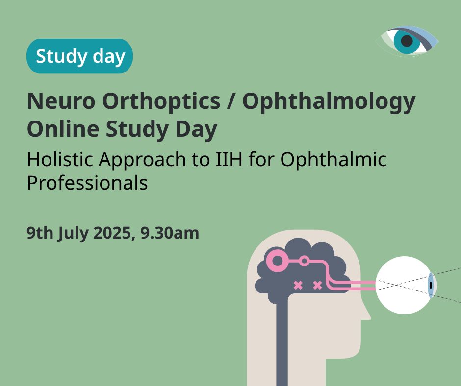 One more week left to book for our Neuro Orthoptics/Ophthalmology online study day on 9th July.

Find out more and book: buff.ly/qwFLkO1