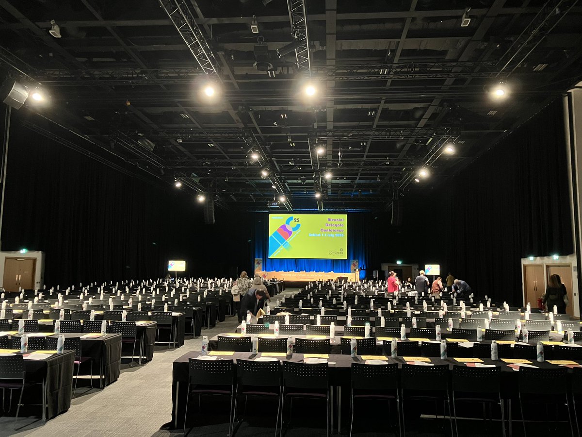 It’s a great morning in Belfast, wishing all delegates a fantastic and progressive <a href="/irishcongress/">Irish Congress of Trade Unions (ICTU)</a> Conference and especially best wishes to <a href="/JMcCamphill1/">Justin McCamphill</a> in his role as President , good luck and enjoy it