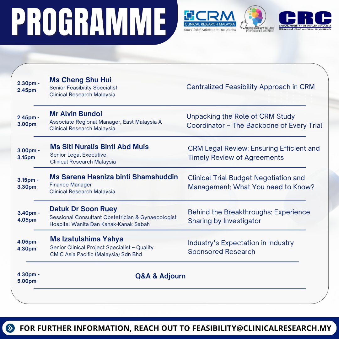 Calling all specialists and professional healthcare who are interested to further venture into clinical research. Join our ‘Nurturing New Talents in Sponsored Research’ on 8th July 2025!

Secure your spot in the link now! This event is scheduled to take place at Queen Elizabeth