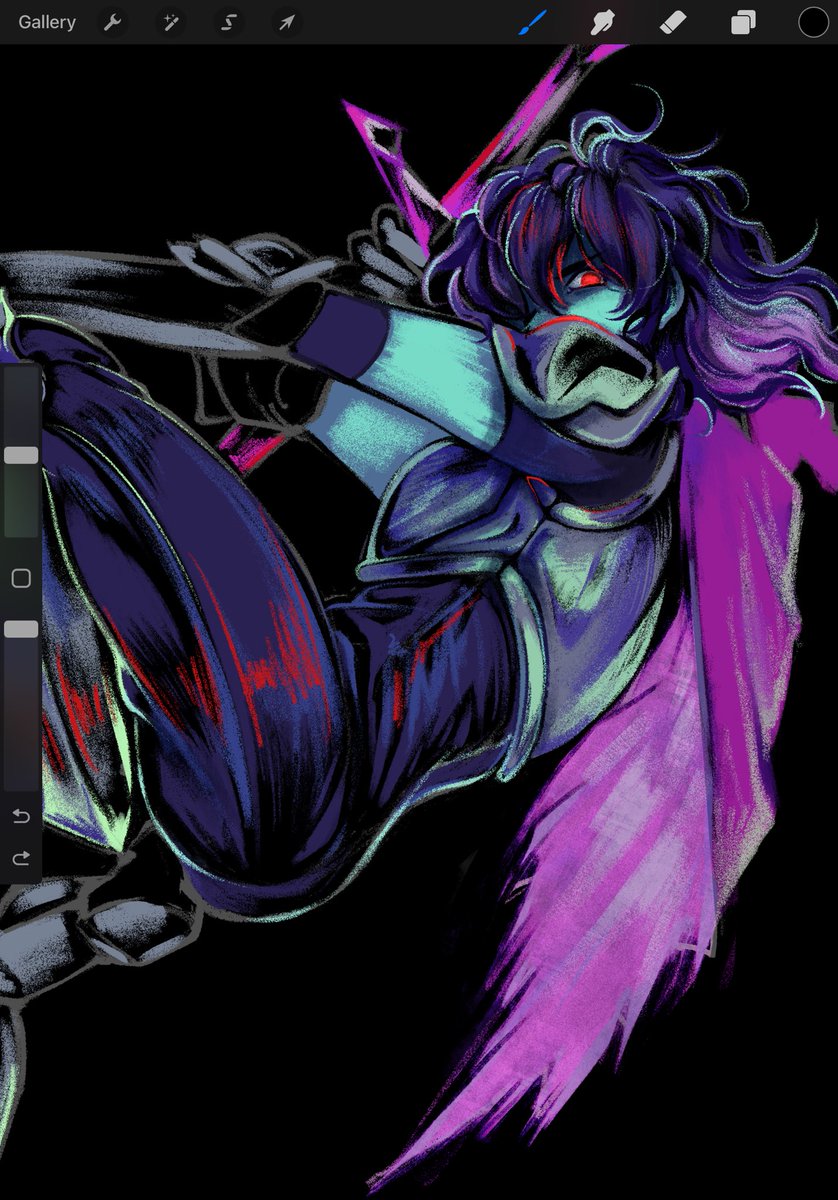 _karusketch_'s tweet image. 🪼
#DELTARUNE wip