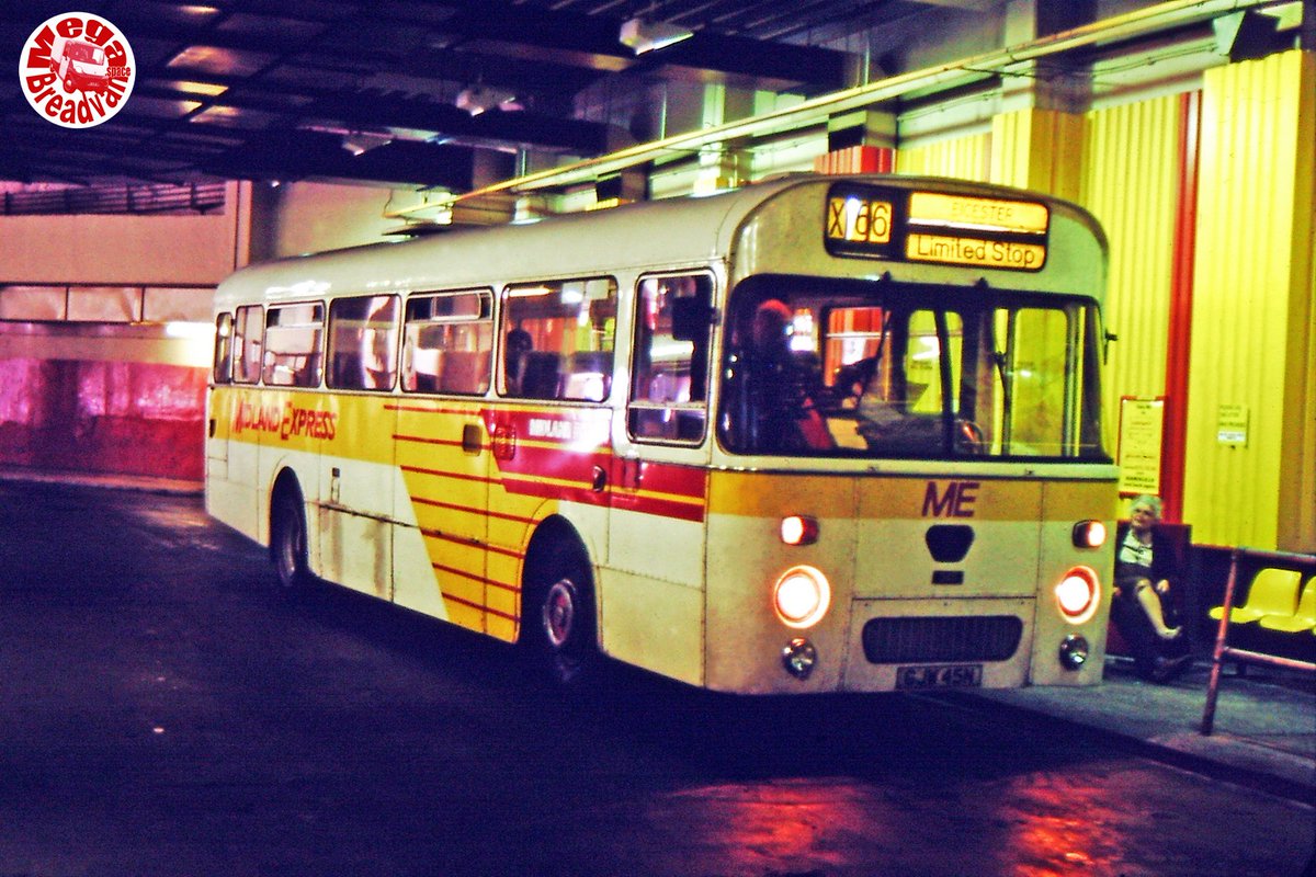 megabreadvan's tweet photo. Midland Fox GJW45N Leyland Leopard / Marshall - From my slide collection - Bull Ring Bus Station, Birmingham.
#bullringbirmingham #birmingham #midlandexpress #midlandfox
https://t.co/s9L5KLW9df https://t.co/GSQ00kzj6n