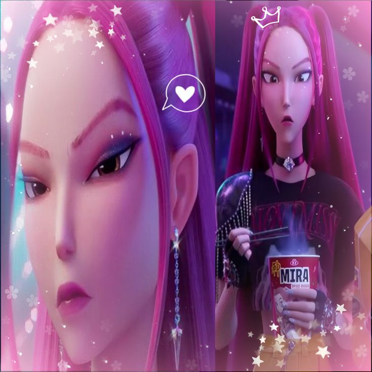 She is literally my biggest hear me out of k-pop Demon Hunters like she is mommy like I'm down for her ill bark for bruh I'm almost 89% sure she have some gayness in her too gang BUT HEAR ME OUT!!!!!!😍😍😍😍 Mira's my baby