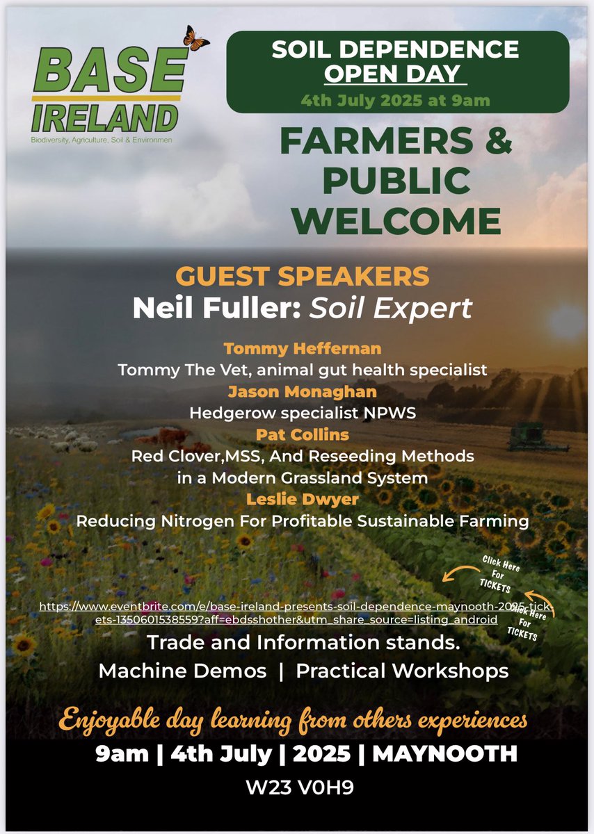 If you want to know about #biochar from an Irish farmer’s prospective <a href="/MauriceDeasy/">Maurice Deasy</a> will be doing a workshop at soil dependence open day . Well worth hearing . <a href="/BaseIreland/">Base Ireland</a>