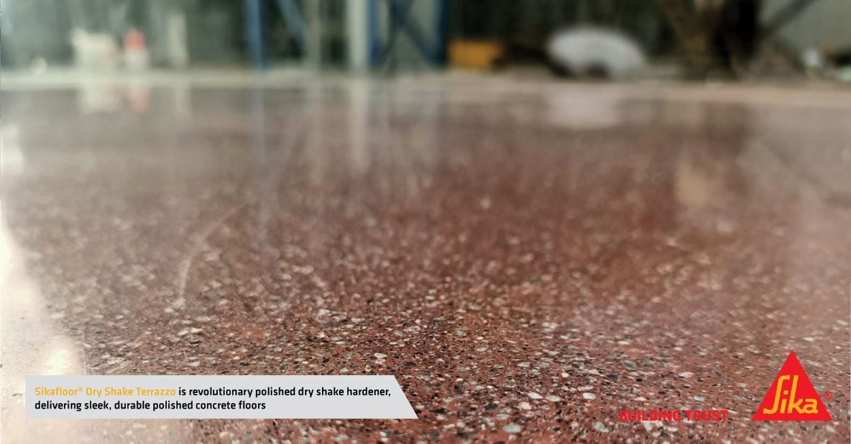 Polished concrete is popular for its striking aesthetics, long life and sustainability. Sikafloor® Dry Shake Terrazzo floors offer a custom terrazzo finish, a range of colours and a stunning appearance.

Learn more: spkl.io/6010fNMRn