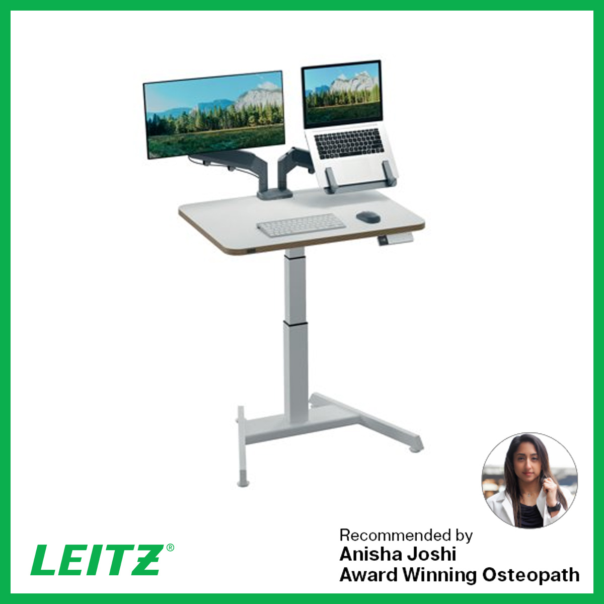 “Sitting for prolonged periods is a key cause of musculoskeletal disorders. Move More, Sit Less = reduced pain.” Anisha Joshi, Award Winning Osteopath. Ask about our Compact and stylish sit-stand desks ideal for where space is limited. #FusionOffice