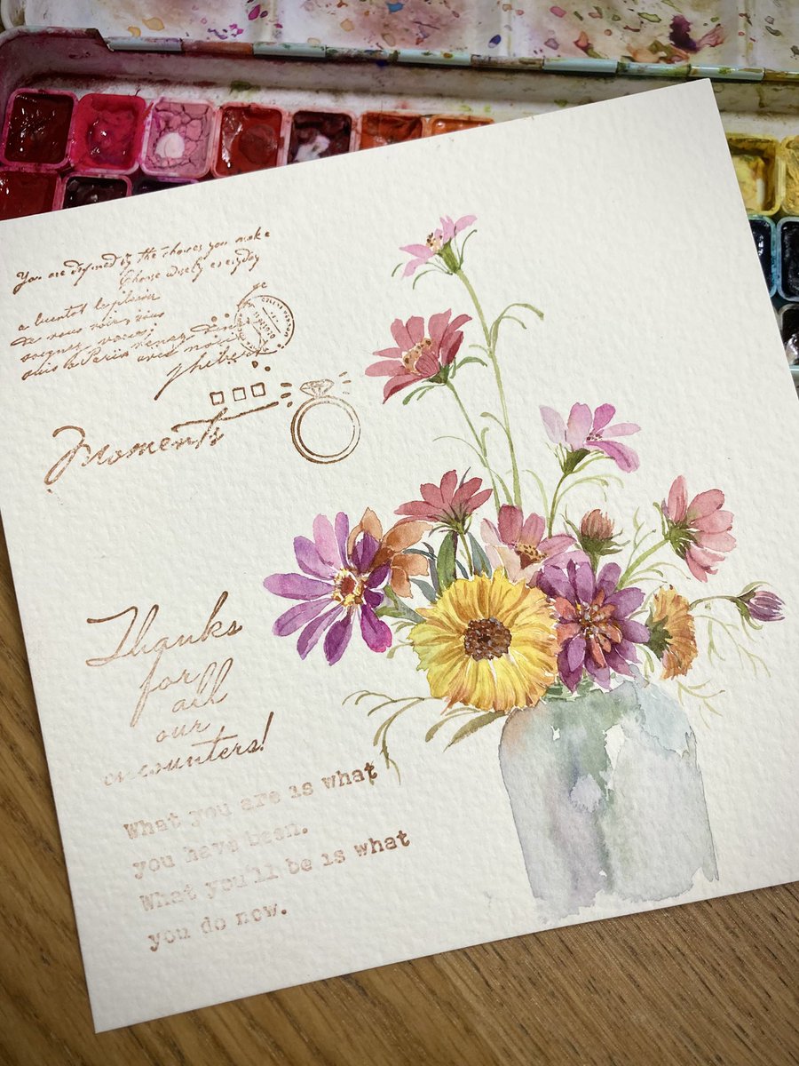 DingpingCn's tweet image. 小さな野の花にも春が来る
#watercolorpainting #art #watercolor #watercolorart #drawingart #水彩画