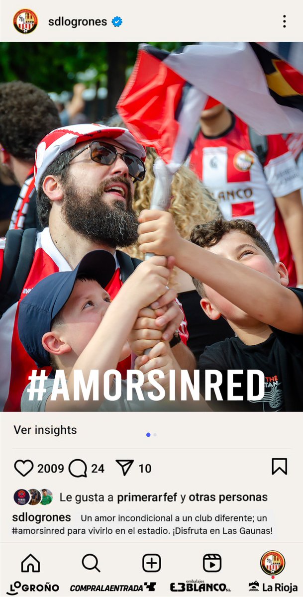 COMUNICADO |🇦🇹

𝐂𝐀𝐌𝐏𝐀Ñ𝐀 𝐀𝐁𝐎𝐍𝐎𝐒 𝟐𝟓-𝟐𝟔.

𝑨𝒎𝒐𝒓 𝒊𝒏𝒄𝒐𝒏𝒅𝒊𝒄𝒊𝒐𝒏𝒂𝒍...

🔸Reserva tu asiento desde hoy y hasta el 20 de julio.
(exclusivo para socios con cuota anual pagada)

➕ INFO (precios y condiciones) ⬇️
sdlogrones.com/es/news/amorsi…

#AmorSinRed