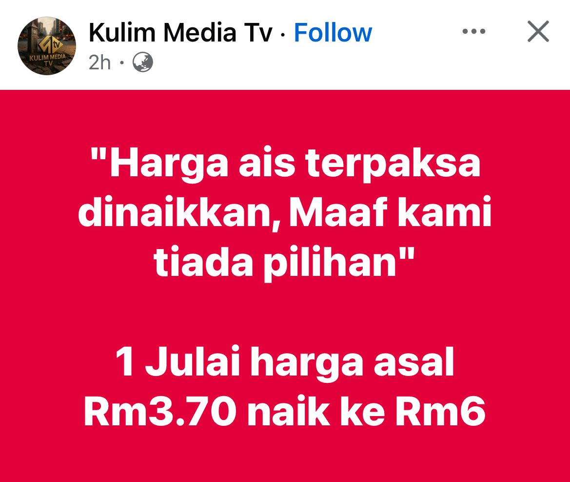 Sampai 62% kau naikkan harga. Kalau kerajaan tak ambil tindakan terhadap peniaga seperti ini, siap sedia sahaja lah tahan maki dari orang ramai.