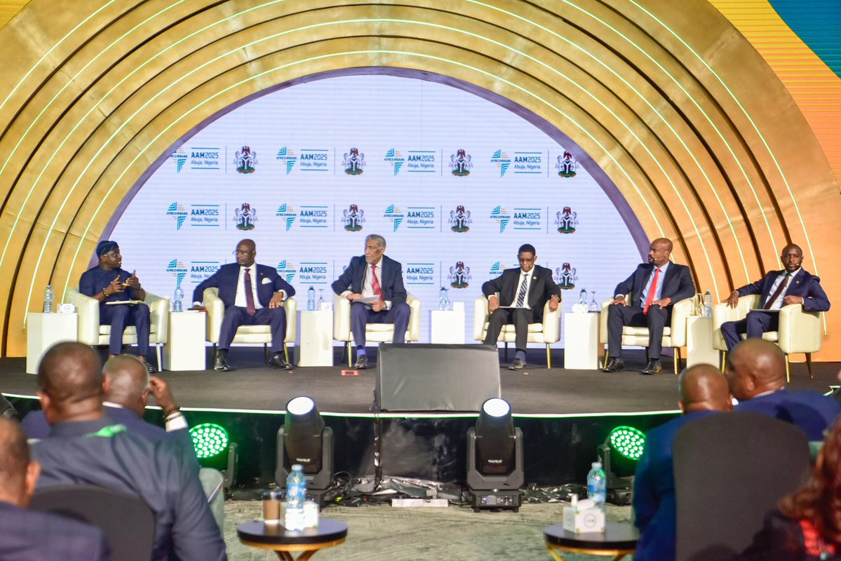 Central Bank of Nigeria (@cenbank) on Twitter photo Dr. Muhammad Sani Abdullahi, Deputy Governor, Economic Policy, Central Bank of Nigeria, joined a high-level panel on “Strengthening Institutional Resilience for Africa’s Growth and Prosperity” at the 32nd <a href="/afreximbank/">African Export-Import Bank - Afreximbank</a> Annual Meetings, held on Thursday, 26 June 2025, in Abuja, Dr. Muhammad Sani Abdullahi, Deputy Governor, Economic Policy, Central Bank of Nigeria, joined a high-level panel on “Strengthening Institutional Resilience for Africa’s Growth and Prosperity” at the 32nd <a href="/afreximbank/">African Export-Import Bank - Afreximbank</a> Annual Meetings, held on Thursday, 26 June 2025, in Abuja,