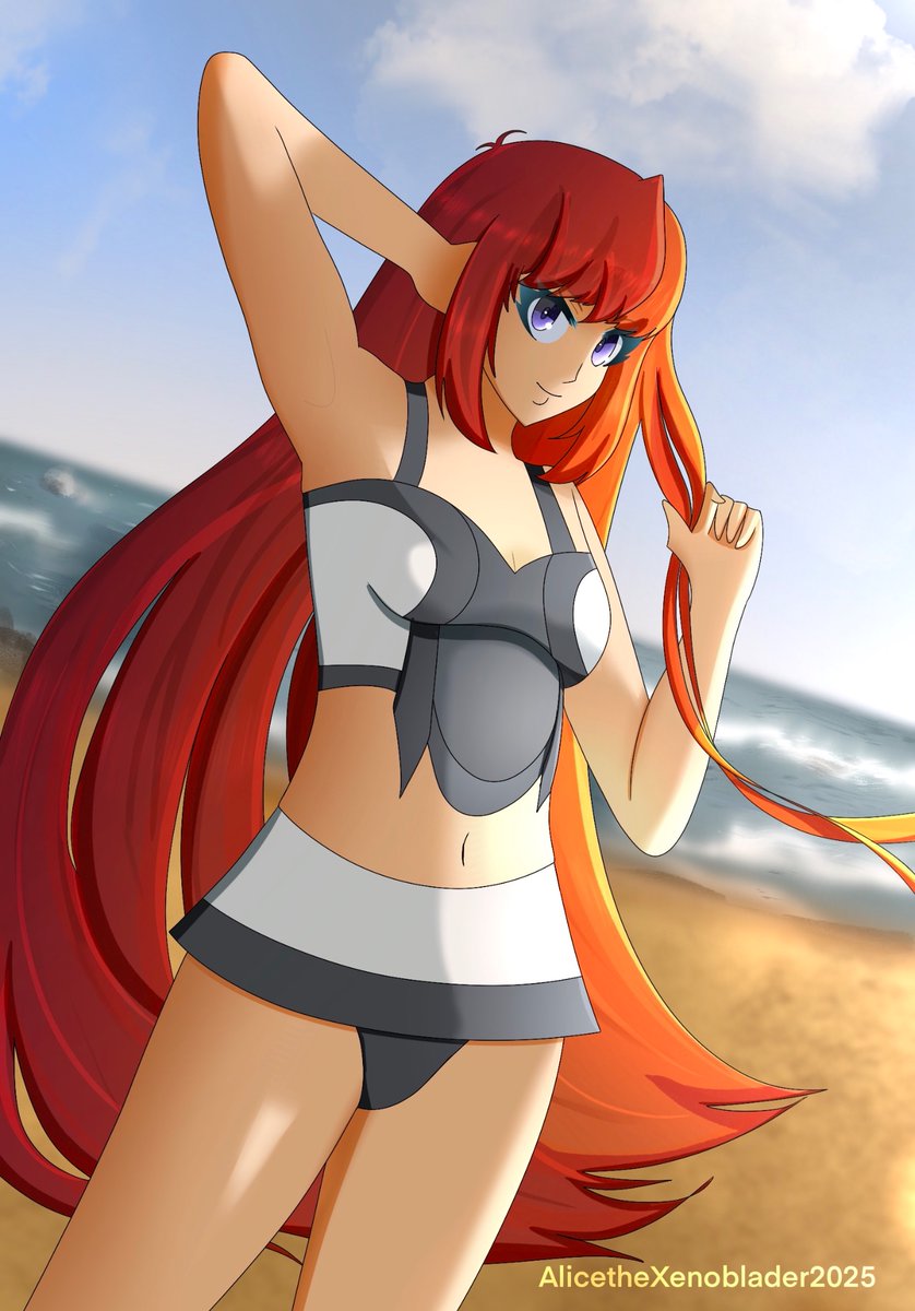 AliceXenoblader's tweet image. Swimsuit Elly

#xenogears #FanArtFriday