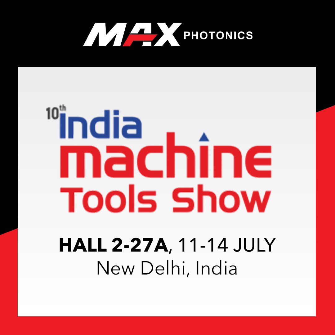Maxphotonicsofc's tweet image. #Maxphotonics will participate at IMTOS
See you soon in #NewDelhi , #India
Booth No. Hall 2 - 27A
July 11 - 14, 2025
Venue: Yashobhoomi Convention Centre
#laserwelding #lasercleaning #laser #fiberlaser #handheldlaserwelding #handheldwelding #welding