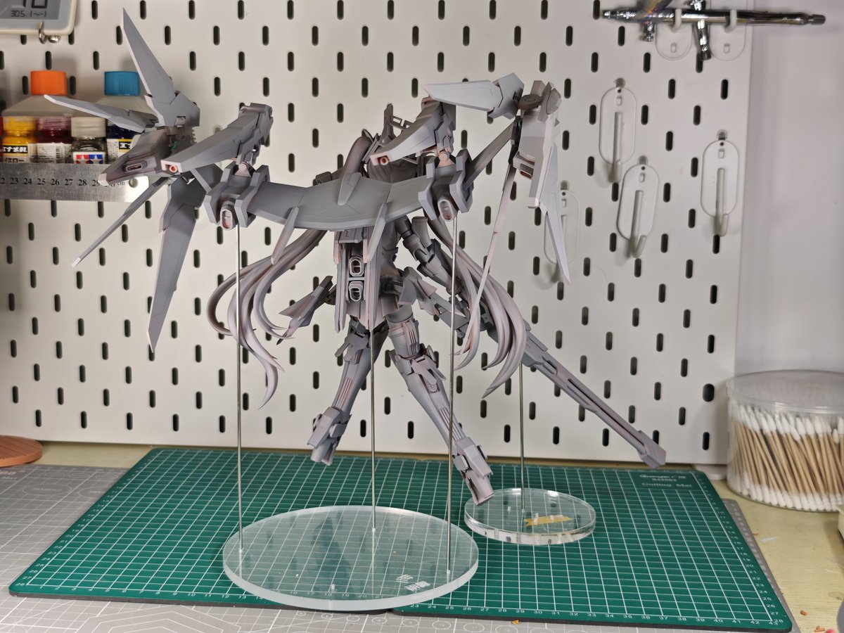 テスト用のバージョンが3Dプリントできました！まだ修正すべきところが多いので、気を抜けません！
#ブルーアーカイブ #天童アリス #WF2025夏