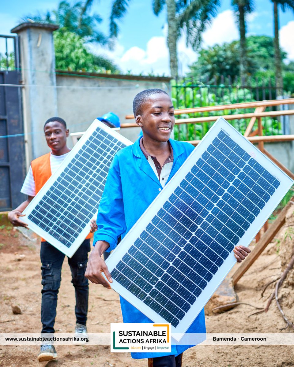 saafrika_'s tweet photo. 75% of the population in rural communities in Cameroon remain without electricity. This means no access to quality education, no access to health care, no access to clean drinking water. Solar systems are fast becoming reliable and affordable alternatives in these communities. https://t.co/vAPBYsqzGf
