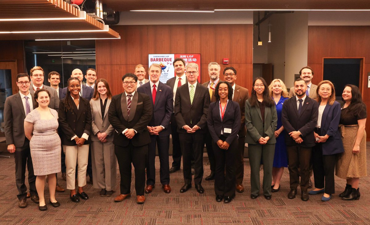 USAmbChina's tweet image. Spent the day with our outstanding team at U.S. Consulate Shenyang. Grateful for their tireless work advancing American interests and deepening our expertise in Northeast China.