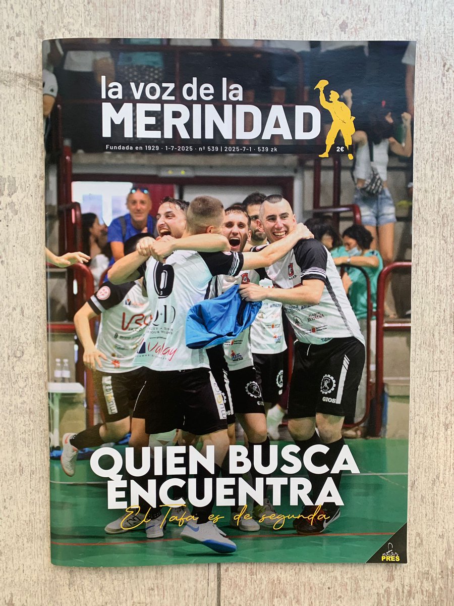 🗞️ ¡ESTÁ EN LA CALLE • KALEAN DA!

➡️ Ya puedes adquirir la revista del 1 de julio. Repasamos las sensaciones del histórico ascenso del <a href="/tafafutbolsala/">🅣🅐🅕🅐 𝕗ú𝕥𝕓𝕠𝕝 𝕤𝕒𝕝𝕒</a>. También hablamos con <a href="/anderolcoz/">ANDER OLCOZ</a>  después de haberse proclamado Campeón de España de gimnasia rítmica; ¡Y muchas más cosas!