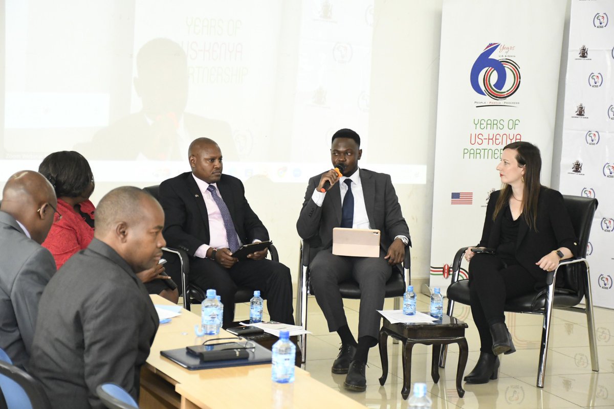 Amos Bungei spoke on the importance of youth empowerment through global networking &amp; education. He highlighted the need to expand opportunities for young leaders in both Kenya &amp; the U.S.,&amp; called for stronger collaboration across sectors to drive lasting impact. <a href="/uonbi/">University of Nairobi</a> <a href="/ddis_uon/">Dept' of Diplomacy and International Studies</a>