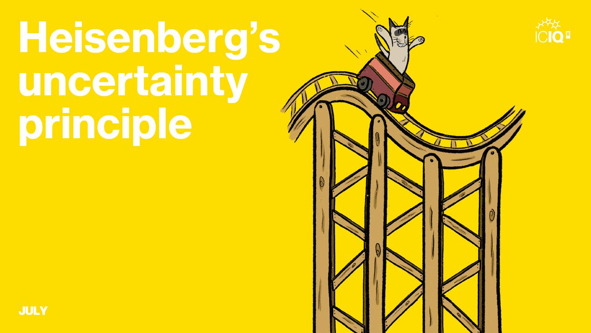 ICIQ (@iciqchem) on Twitter photo #ICIQCalendar July
🐈⬛Heisenberg’s uncertainty principle (1927)
🎢One cannot simultaneously know the exact position and momentum of a particle. With an image of a rollercoaster car, we would only be able to precisely calculate its speed or its location
#IYQ2025 <a href="/QuantumYear2025/">International Year of Quantum 2025</a> #ICIQCalendar July
🐈⬛Heisenberg’s uncertainty principle (1927)
🎢One cannot simultaneously know the exact position and momentum of a particle. With an image of a rollercoaster car, we would only be able to precisely calculate its speed or its location
#IYQ2025 <a href="/QuantumYear2025/">International Year of Quantum 2025</a>