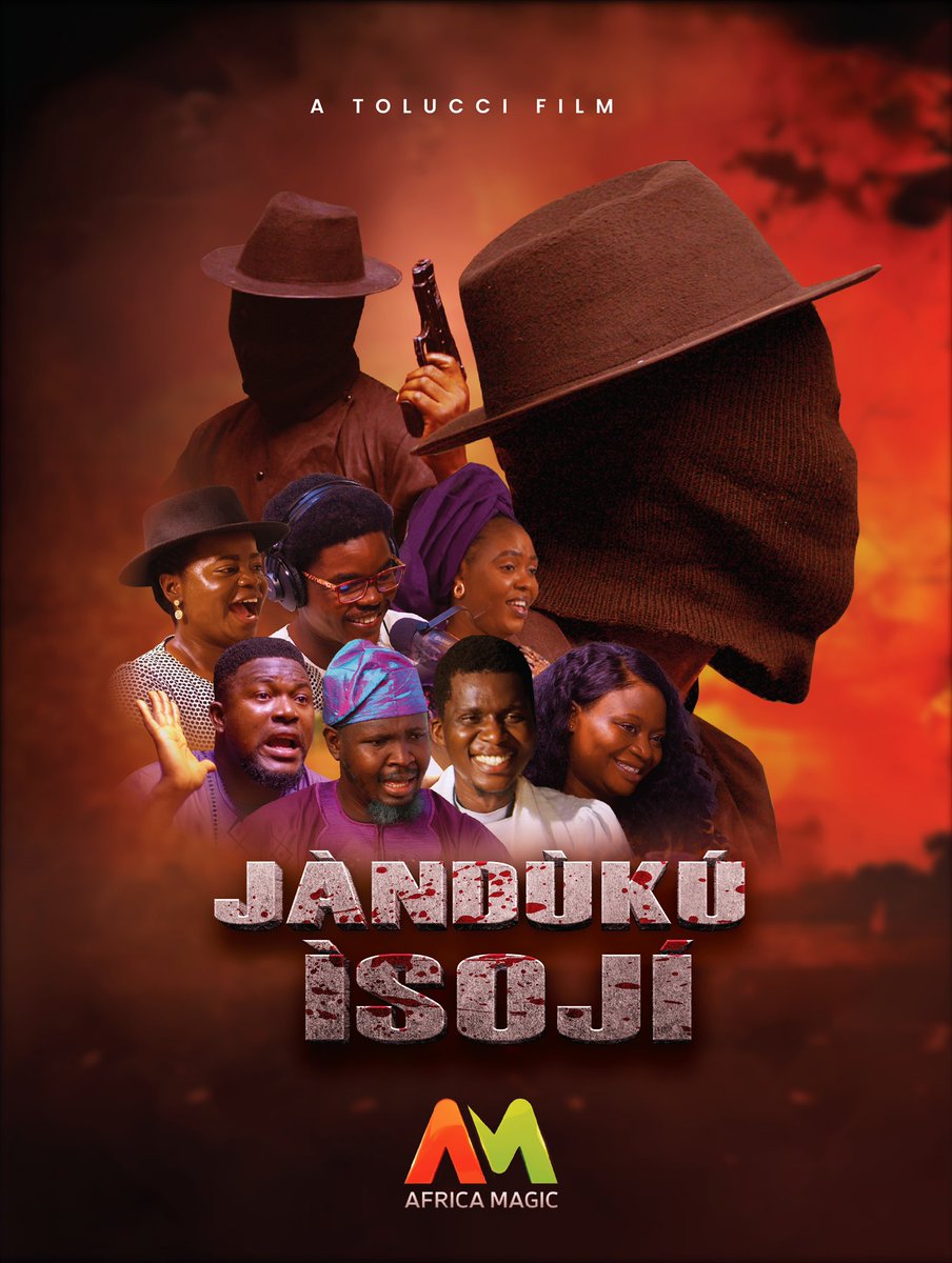 TOLU’ TOLUWASE (@tolucci) on Twitter photo O F F I C I A L ! ! !
JÀNDÙKÚ ÌSOJÍ acquired exclusively by the media network <a href="/africamagictv/">Africamagictv</a>
Premiere on AM Yoruba Channel tonight 7:00pm (DSTV 157 & GOTV Channel 5 O F F I C I A L ! ! !
JÀNDÙKÚ ÌSOJÍ acquired exclusively by the media network <a href="/africamagictv/">Africamagictv</a>
Premiere on AM Yoruba Channel tonight 7:00pm (DSTV 157 & GOTV Channel 5