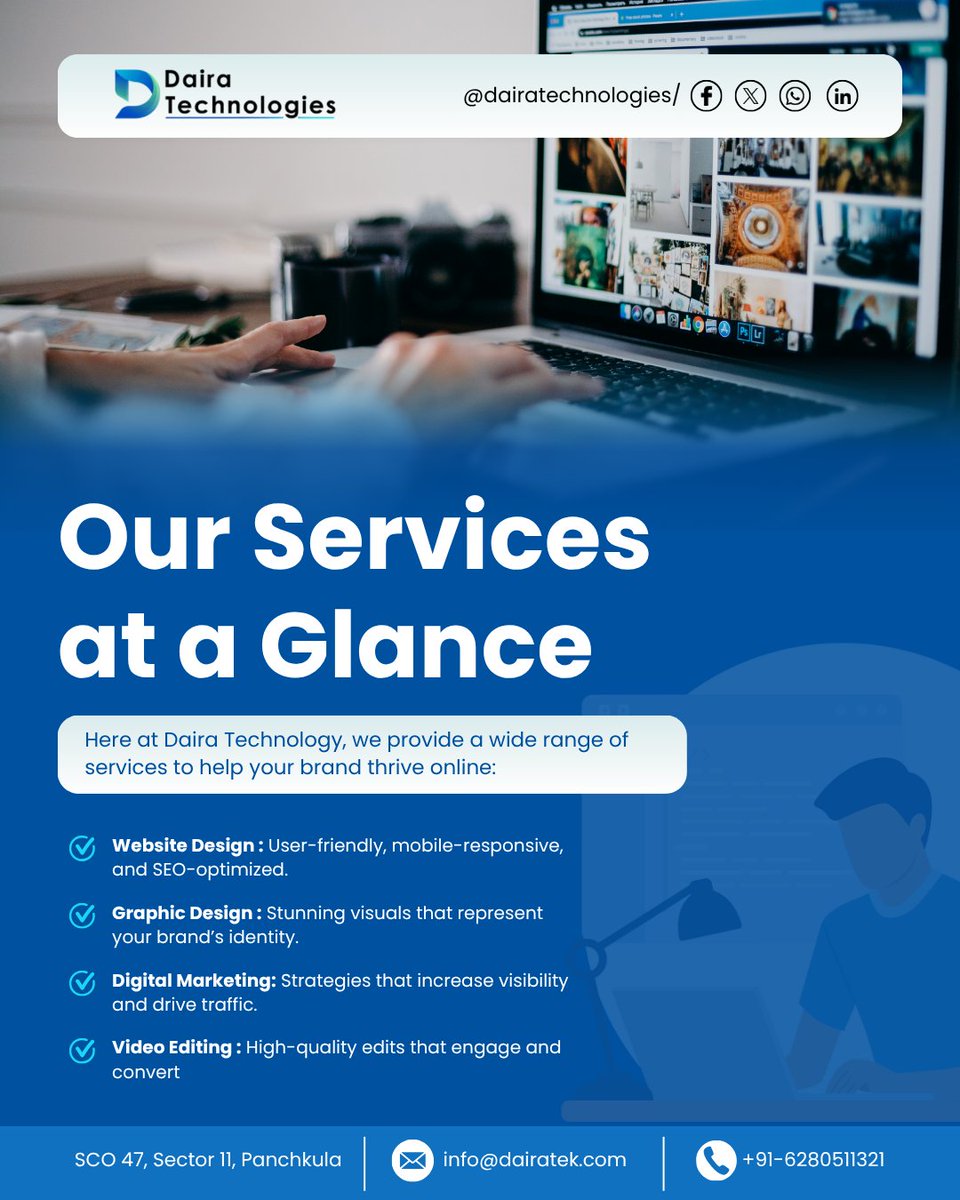 DairaTechnolog1's tweet image. One Partner. Endless IT Solutions.
From system integration to cybersecurity, web development to digital branding — we deliver end-to-end IT solutions tailored to your business needs.

#completeitsolutions
#itservices
#digitaltransformation
#techsolutions
#businessit