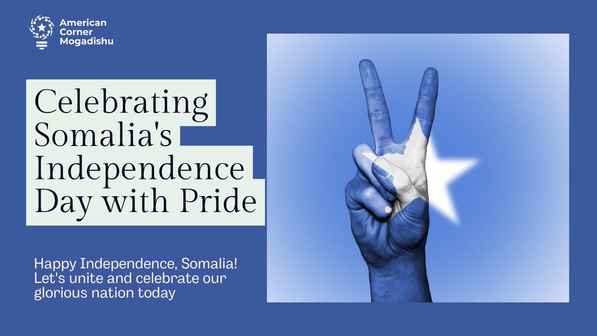 ACMogadishu's tweet image. Celebrating Somalia’s Independence Day with pride and unity 🇸🇴
Let’s honor our heroes and believe in a brighter future.
#SomaliaIndependenceDay #ACMogadishu #July1 #Freedom
